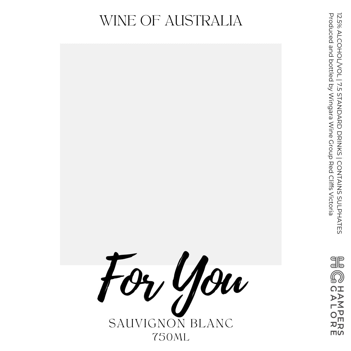 For You Sauvignon Wine Label