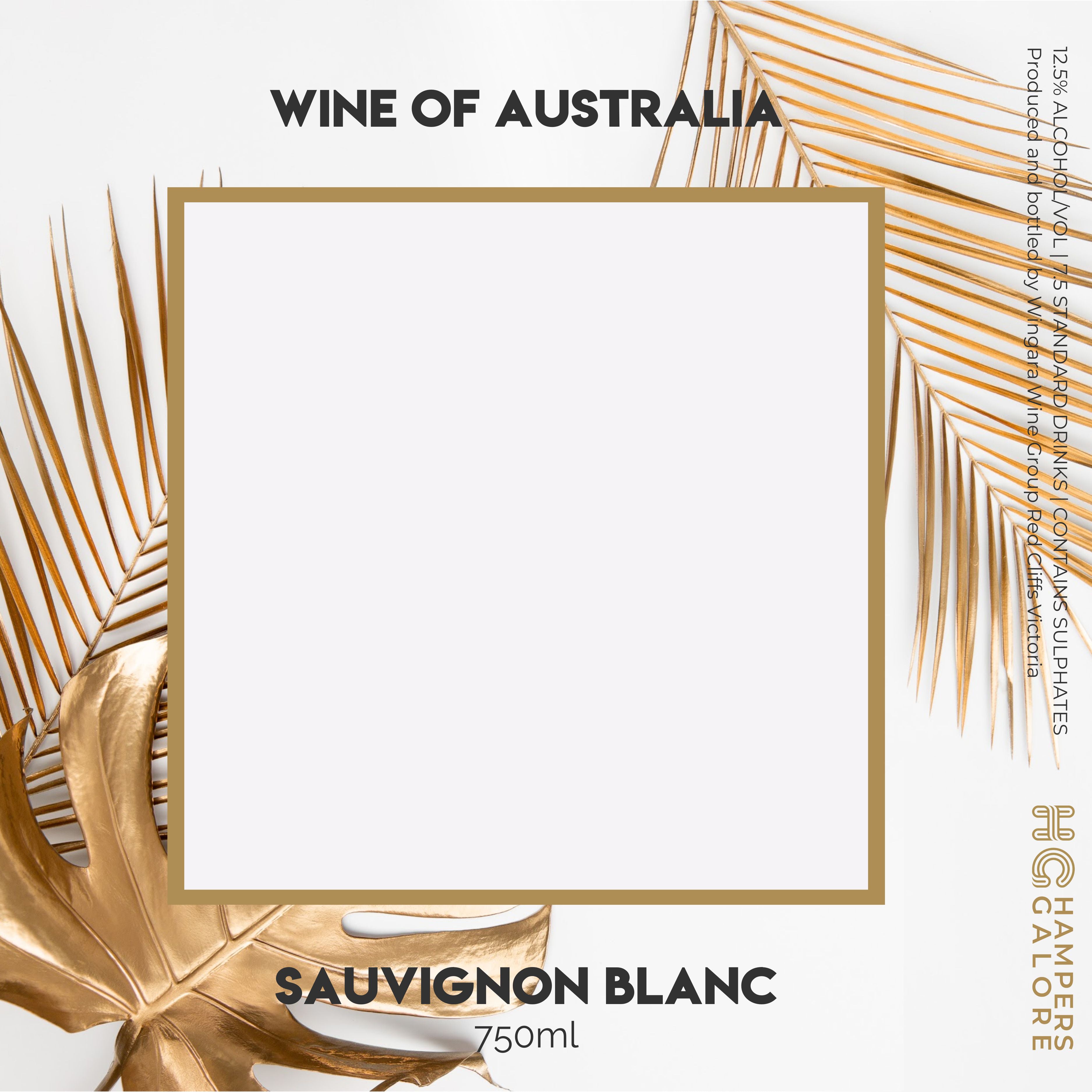 Gold Leaf Sauvignon Wine Label