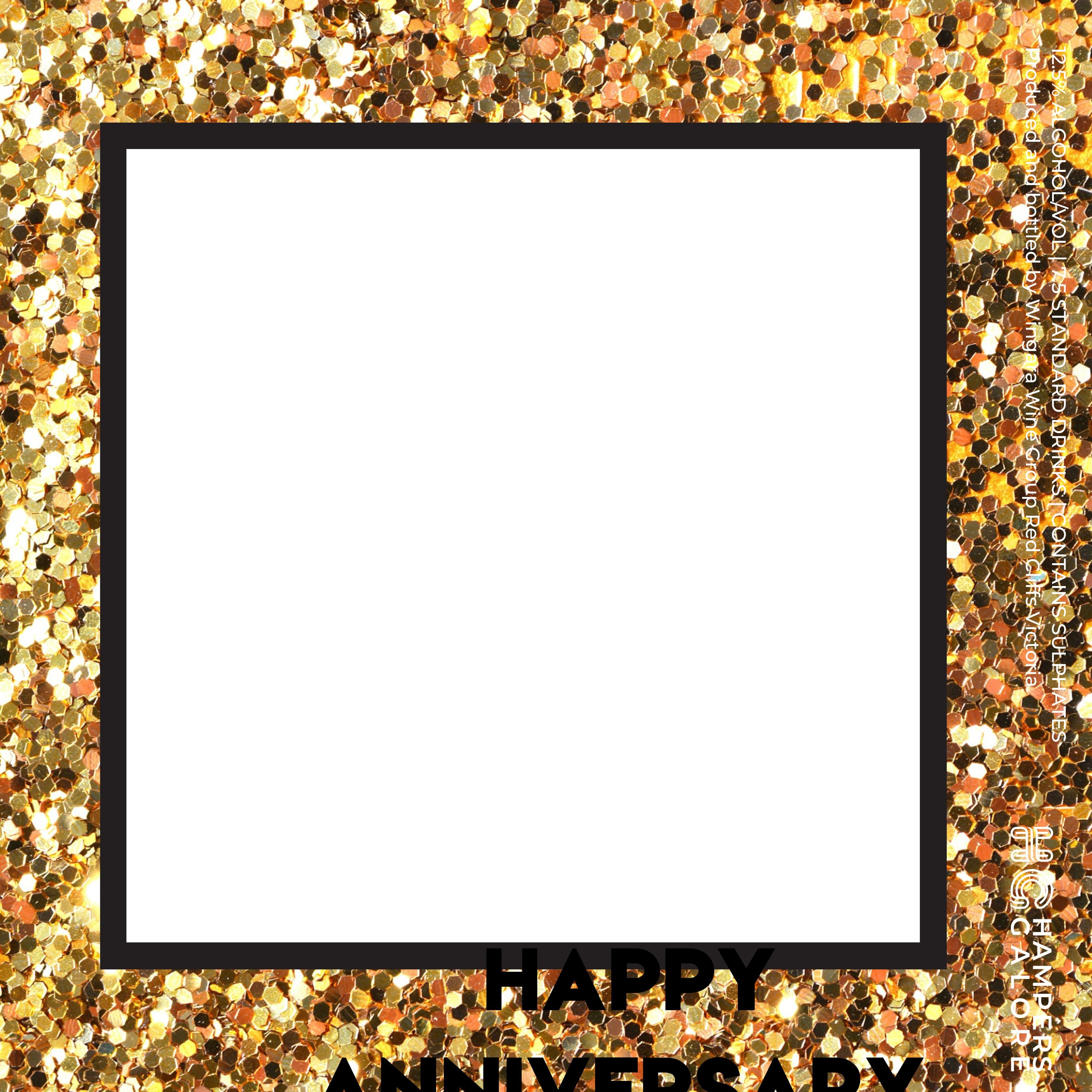 Gold Sparkle Sauvignon Wine Label
