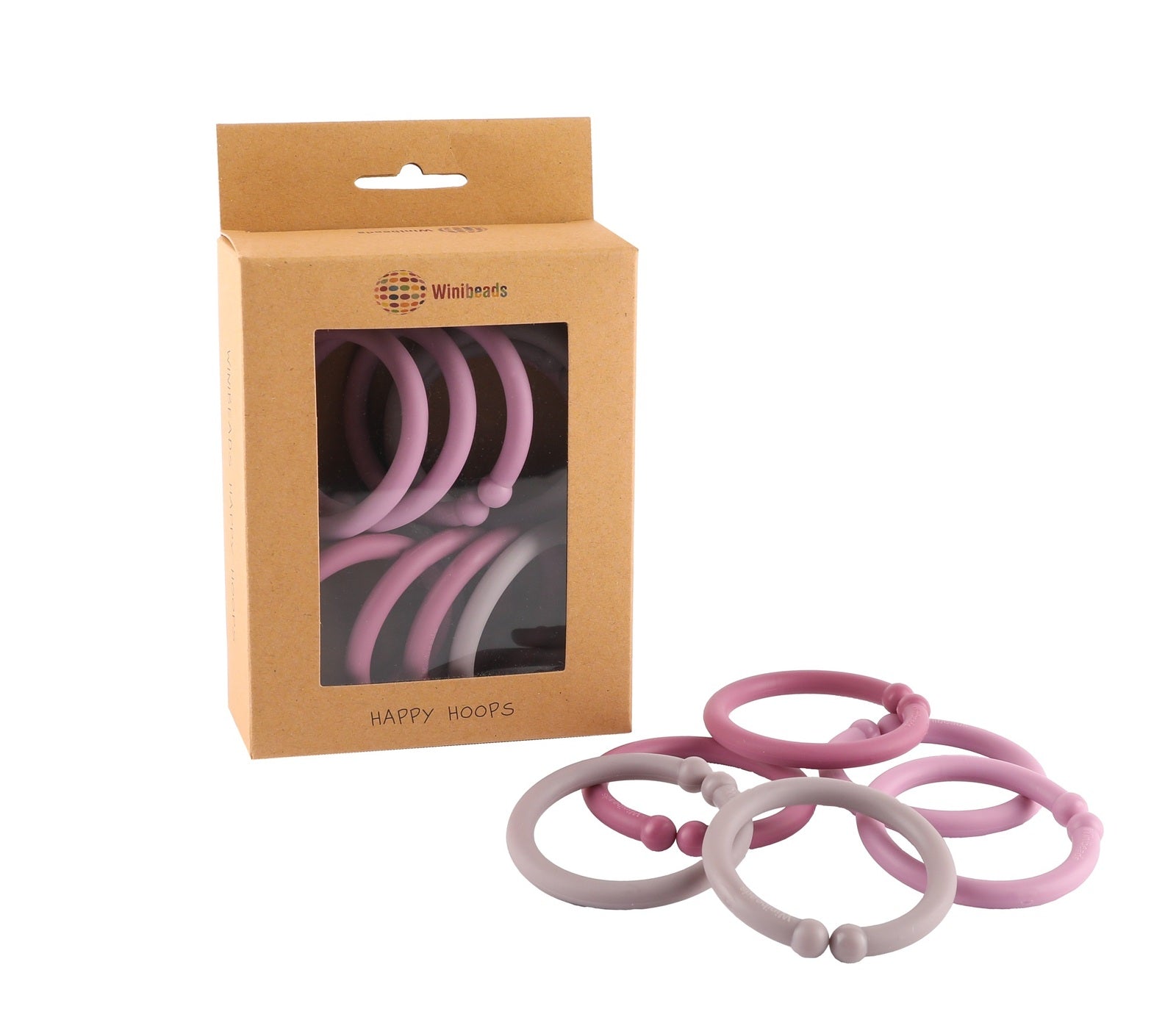 Winibeads Elderberry Tones Happy Hoops - 12 Pack