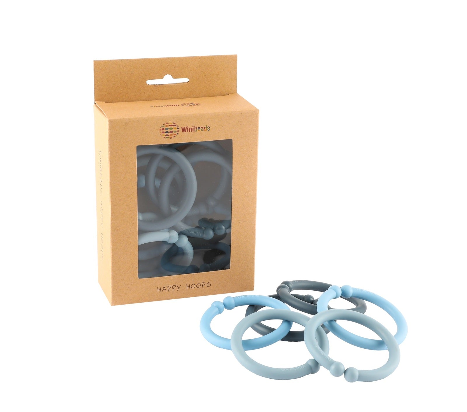 Winibeads Blue Tones Happy Hoops - 12 Pack