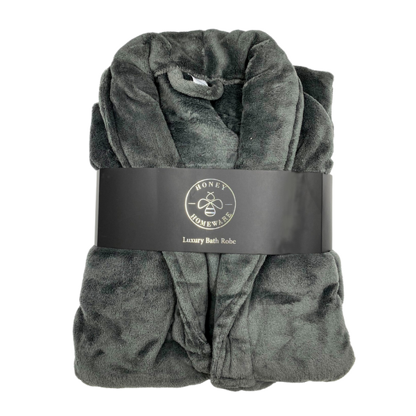 Honey Homeware Grey Luxury Bath Robe