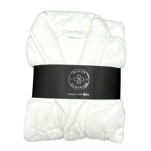 Honey Homeware White Luxury Bath Robe