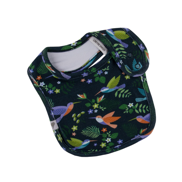 Hummingbirds Organic Cotton Bib