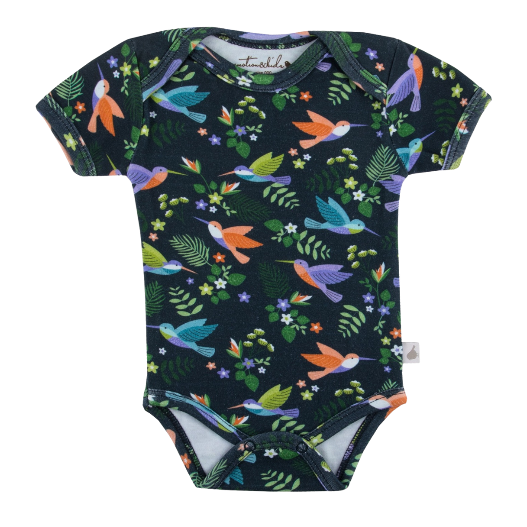 Hummingbirds Short Sleeve Bodysuit