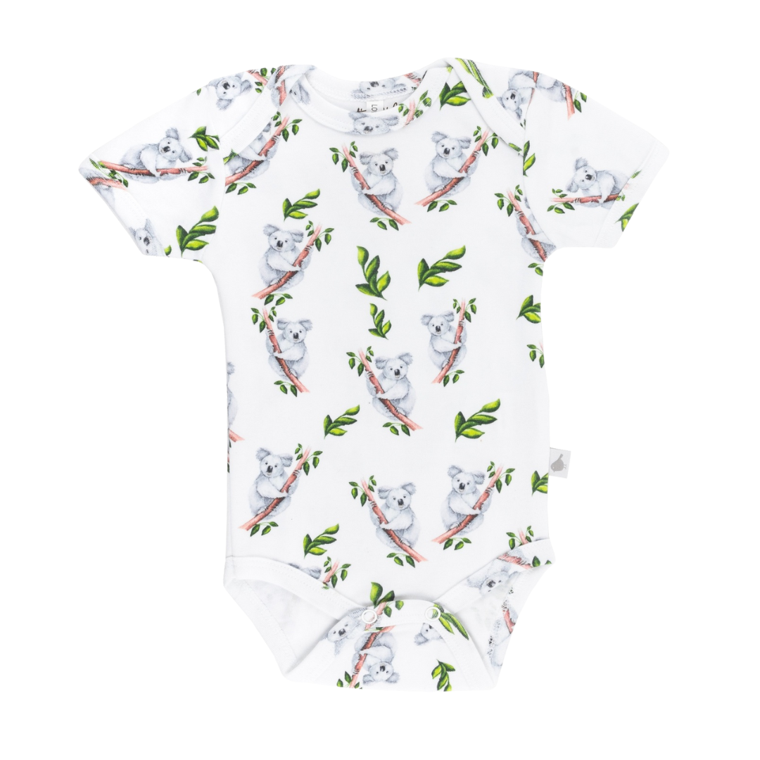 Koala Organic Cotton Short Sleeve Bodysuit