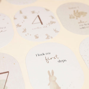 Baby Bunny Milestone Cards - Baby Gifts Australia