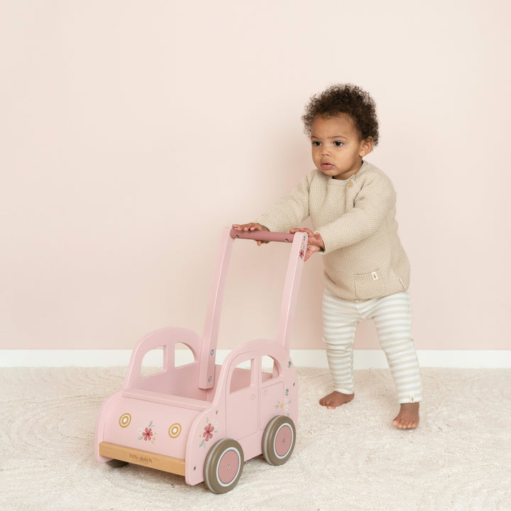 Little Dutch Baby Walker - Pink - Baby Gifts Australia