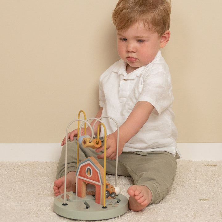 Little Farm Wooden Activity Spiral - Baby Gifts Australia
