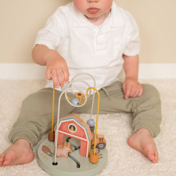Little Farm Wooden Activity Spiral - Baby Gifts Australia