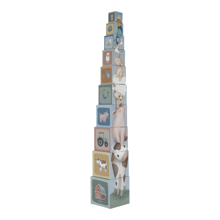 Little Farm Building Blocks Cardboard - Baby Gifts Australia