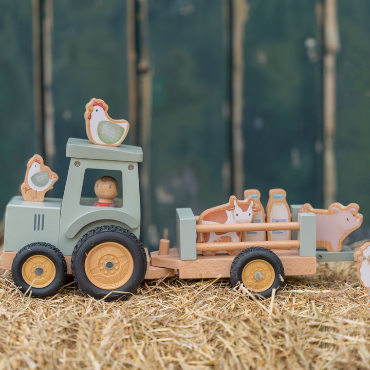 Little Farm Tractor With Trailer - Baby Gifts Australia