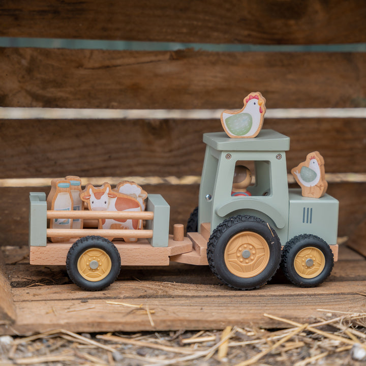 Little Farm Tractor With Trailer - Baby Gifts Australia
