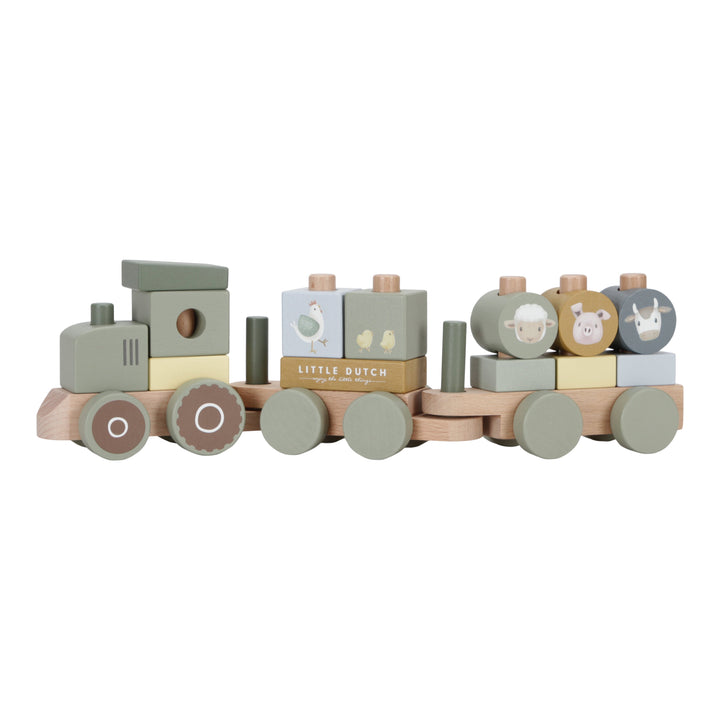 Little Farm Stacking Train Tractor - Baby Gifts Australia