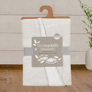 Little Bamboo Muslin Blanket - Natural - Baby Gifts Australia