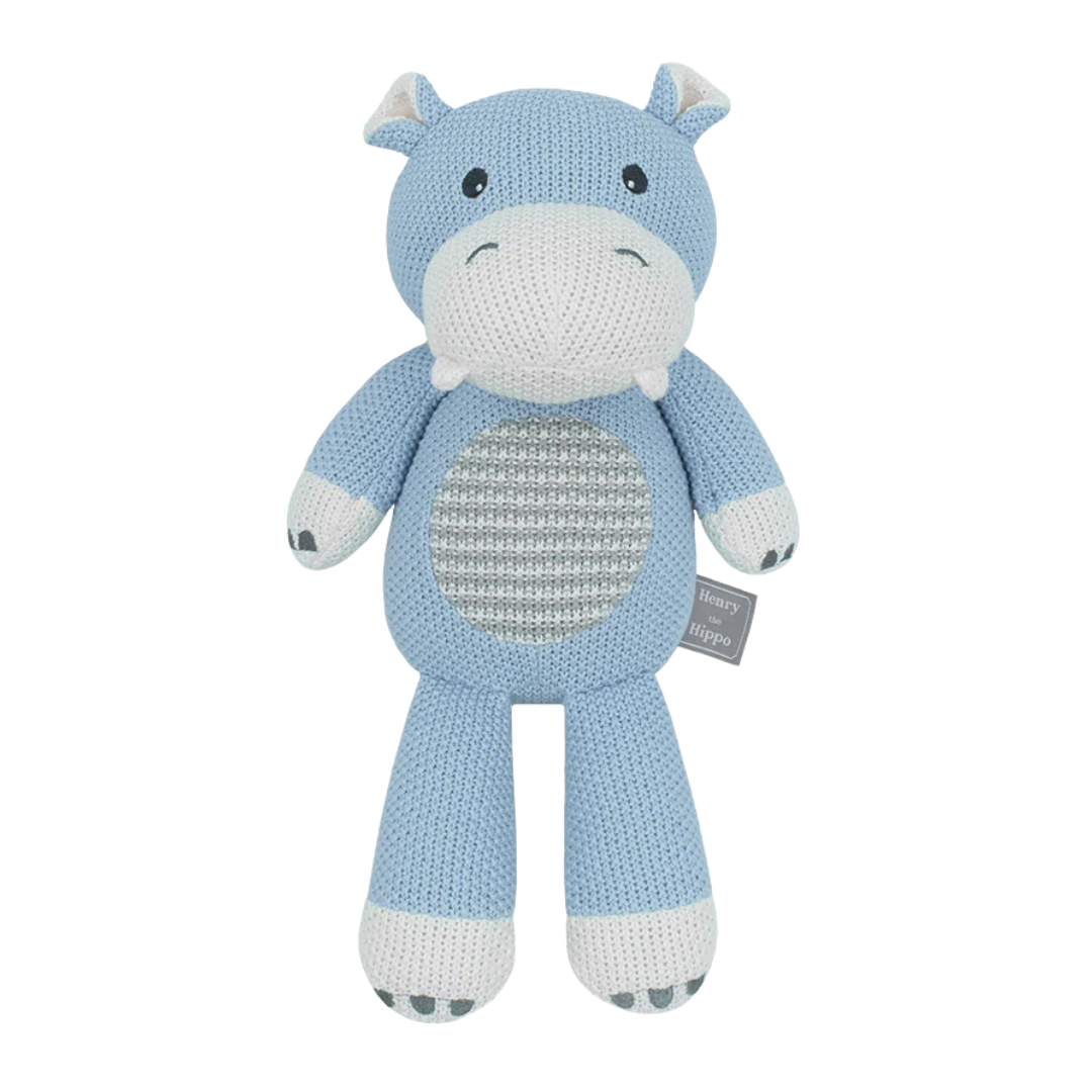 Living Textiles Harry the Hippo Knitted Toy