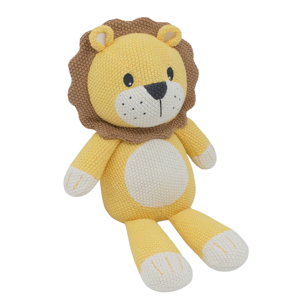 Living Textiles Leo the Lion Knitted Toy