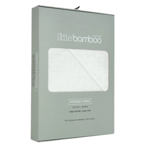 Little Bamboo Hooded Towel - Natural