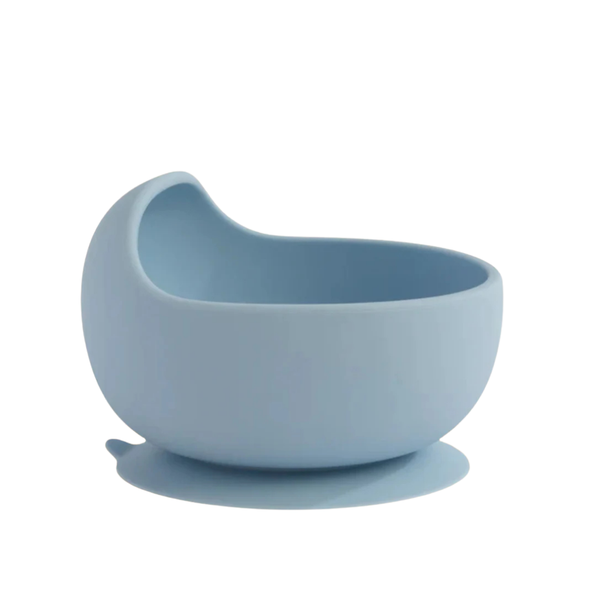Living Textiles Silicone Bowl in Dusty Blue