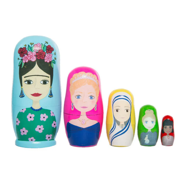 Marmalade Lion Babushka Nesting Doll - Inspiration Women of the World