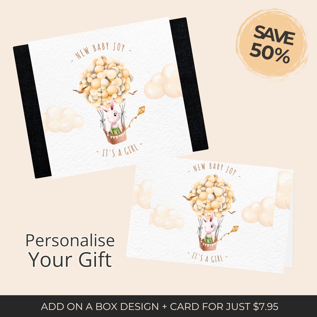 New Baby Girl Sleeve + Card Bundle - Baby Gifts Australia
