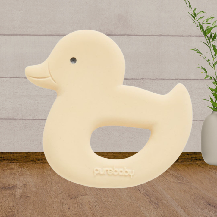Pure Baby Duck Teether - Baby Gifts Australia