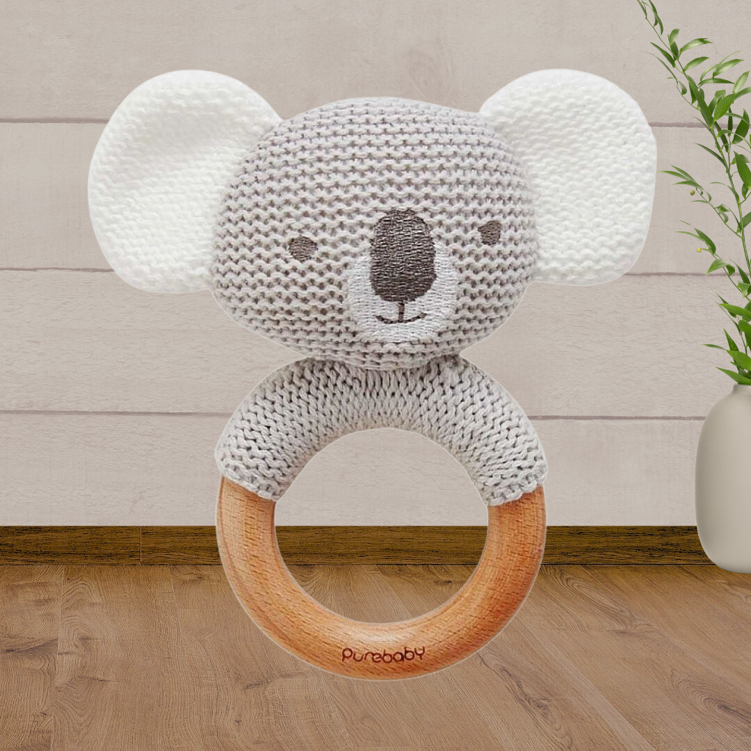 Pure Baby Koala Rattle - Baby Gifts Australia