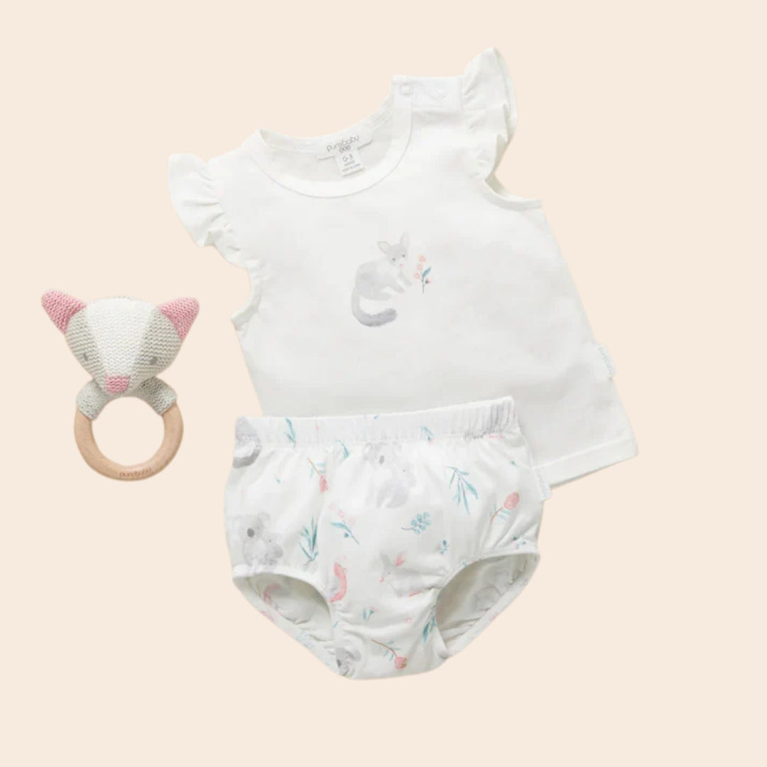 Purebaby Organic Baby Possum Friends Gift Pack - Baby Gifts Australia
