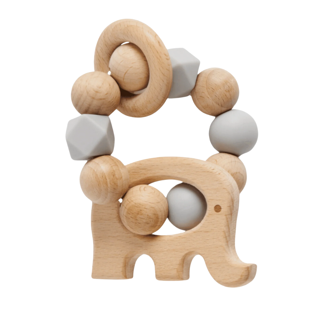 Winibeads Grey Elephant Teething Ring