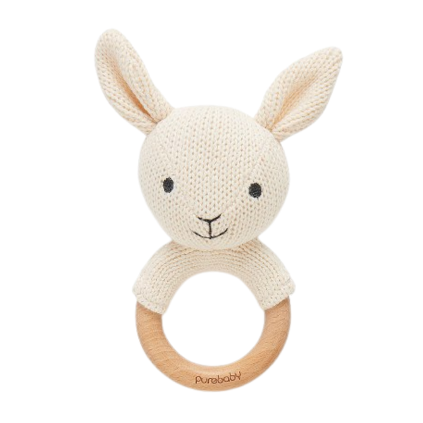 Pure Baby Lake Rabbit Ear Teether