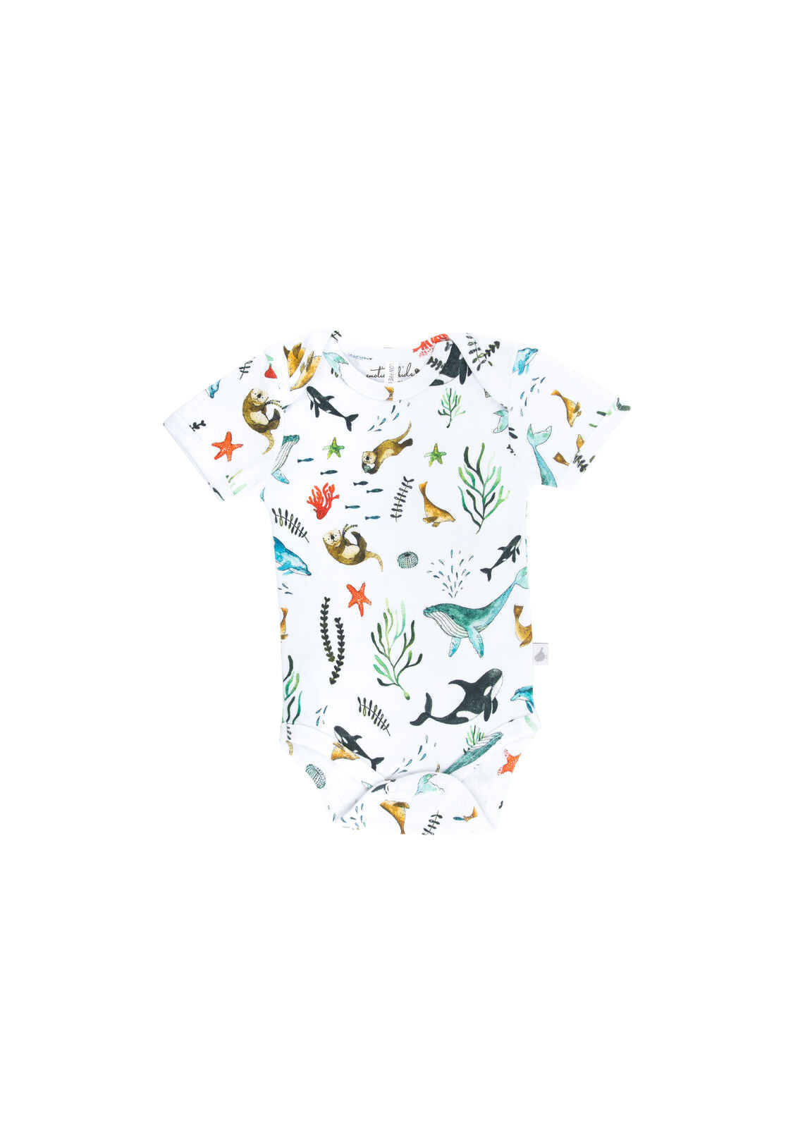 Emotion & Kids Under The Sea Organic Cotton Short Sleeve Bodysuit