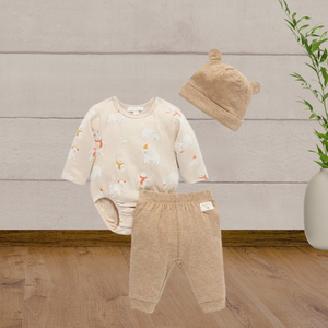Pure Baby Frolicking Bears Gift Set - Baby Gifts Australia