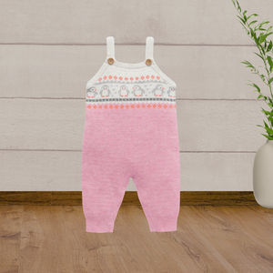 Pure Baby Penguin Knitted Overalls - Baby Gifts Australia