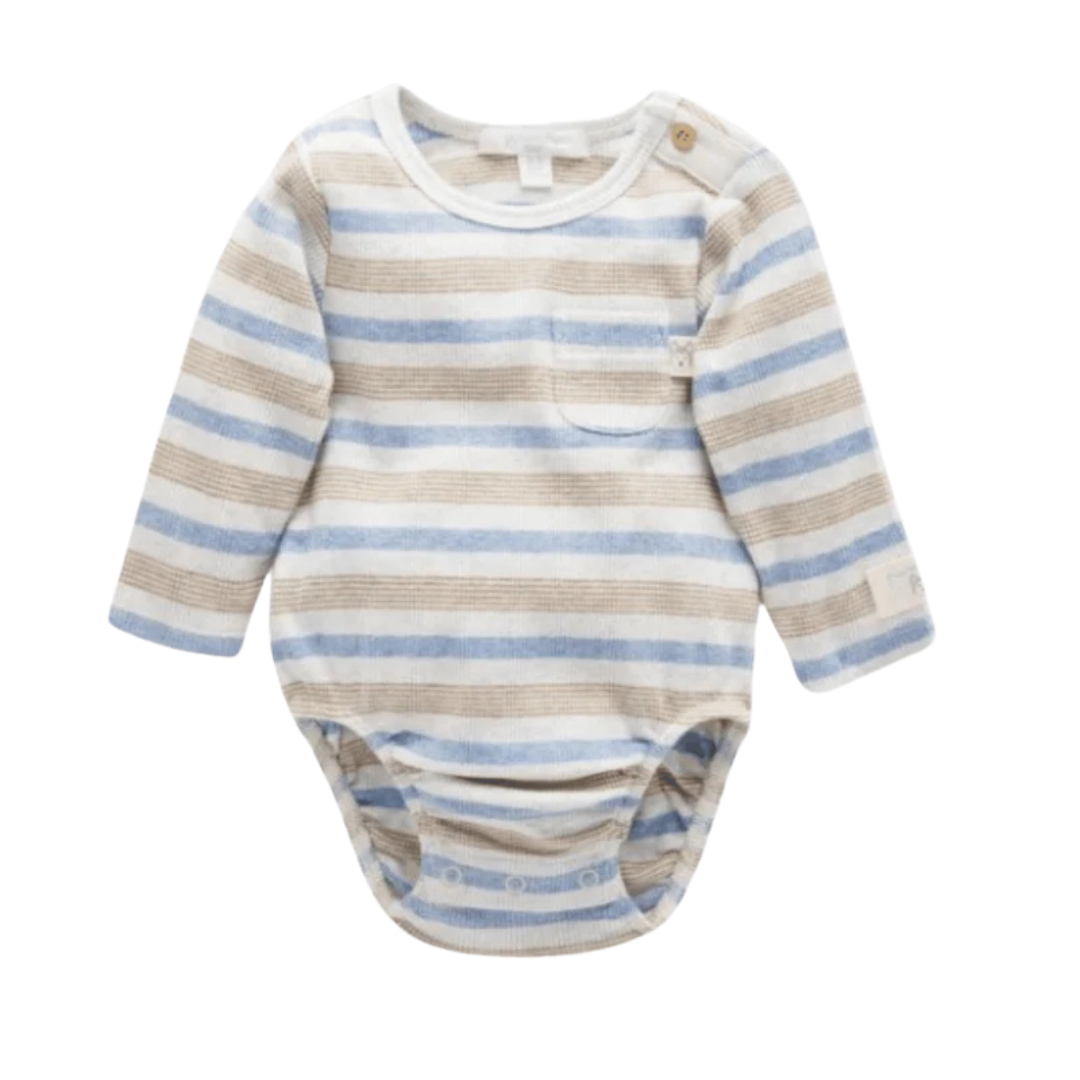 Pure Baby Artic Winter Striped Bodysuit
