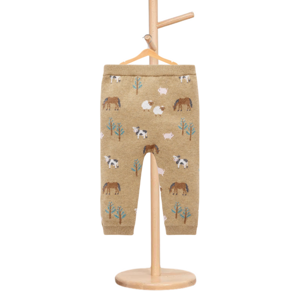 Pure Baby Jacquard On The Farm Leggings