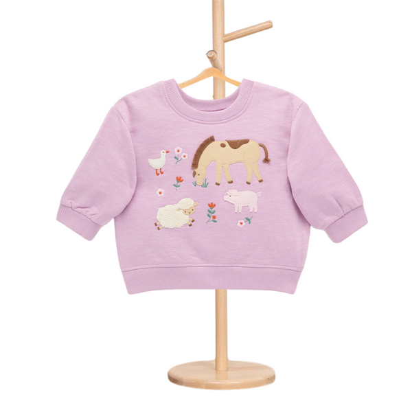 Pure Baby Lavender Embroidered Windcheater