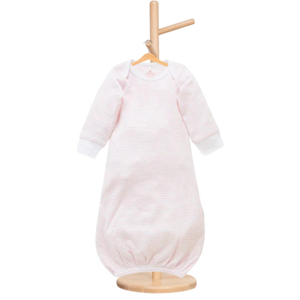 Pure Baby Pale Pink Melange Stripe Sleep Suit