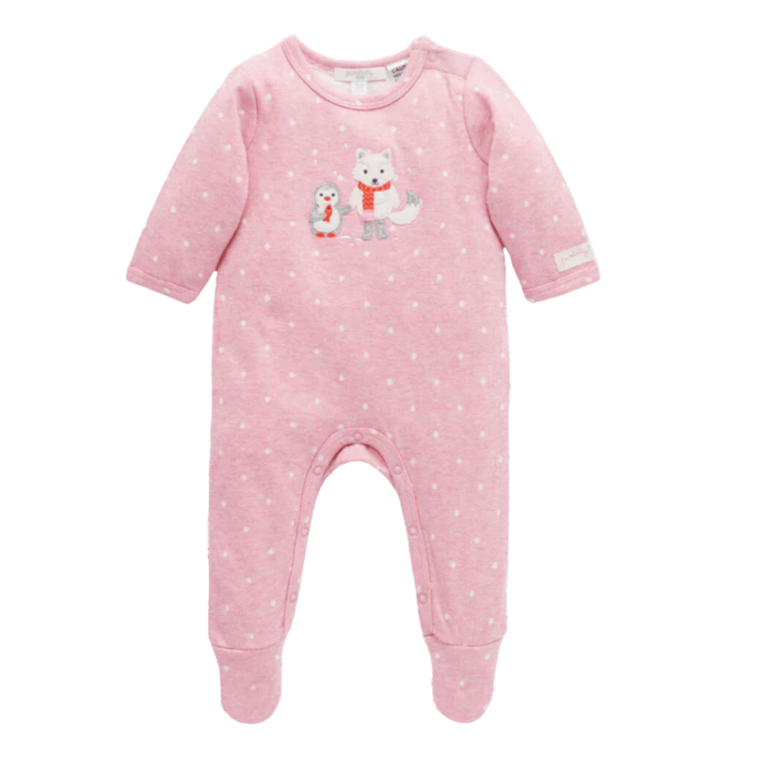 Pure Baby Winter Pink Growsuit