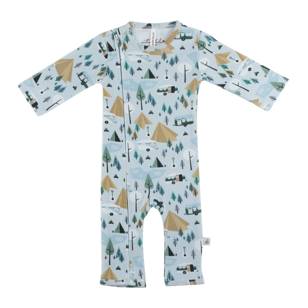 Retro Camping Long Leg Romper
