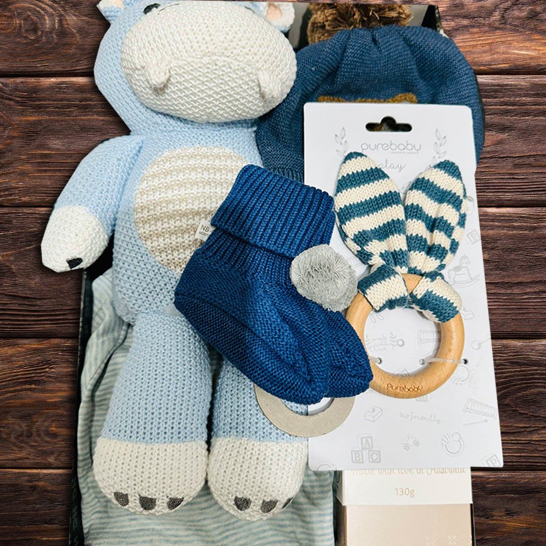 Baby Boy Cuddle Hamper - Baby Gifts Australia