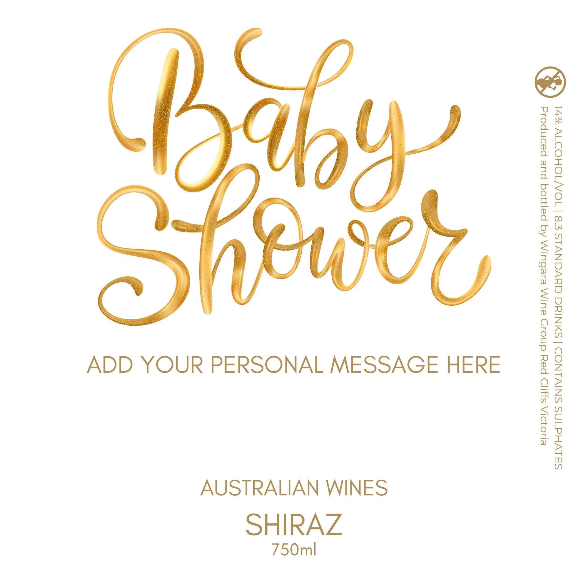 Sparkling SHIRAZ 750ml Wine Label