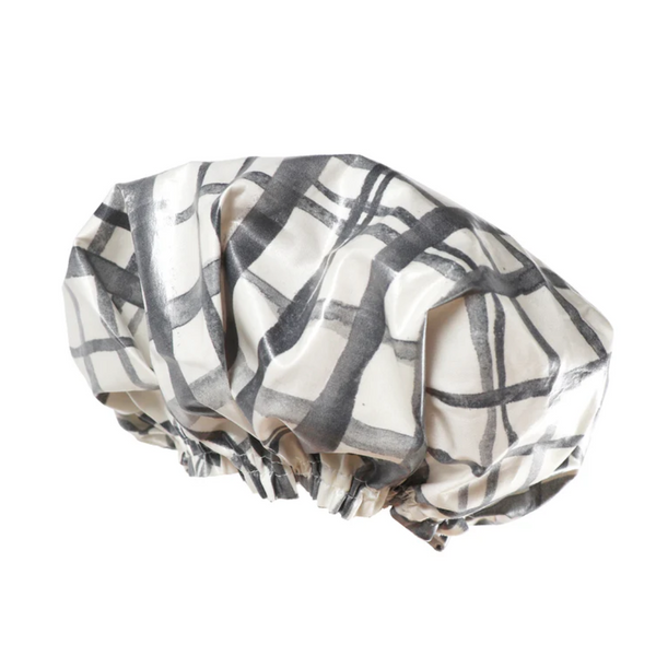 Marmalade Lion Swedish Check Shower Cap