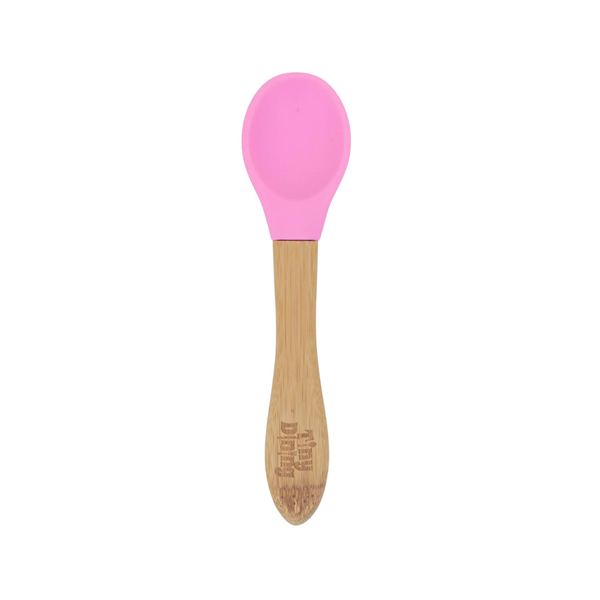 TINY DINING PINK BAMBOO SPOON