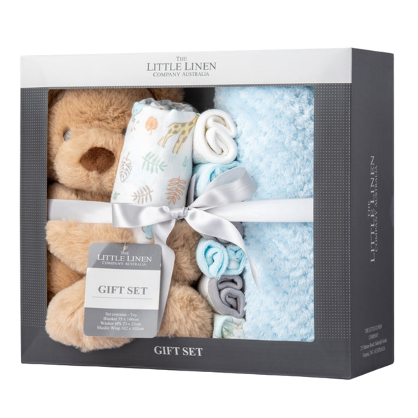 TLLC Boxed Baby Gift Set Safari Bear