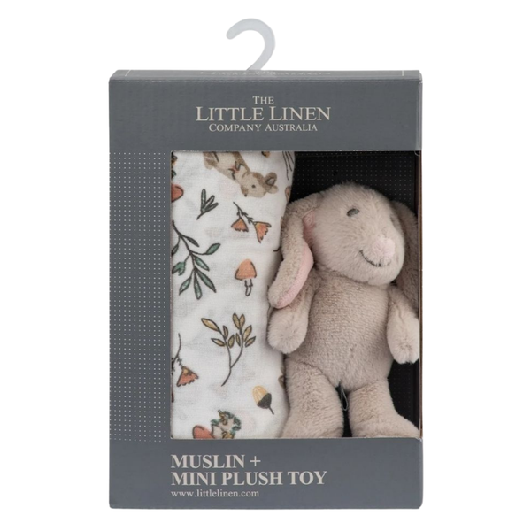 TLLC Soft Plush Toy Baby Muslin Wrap Harvest Bunny