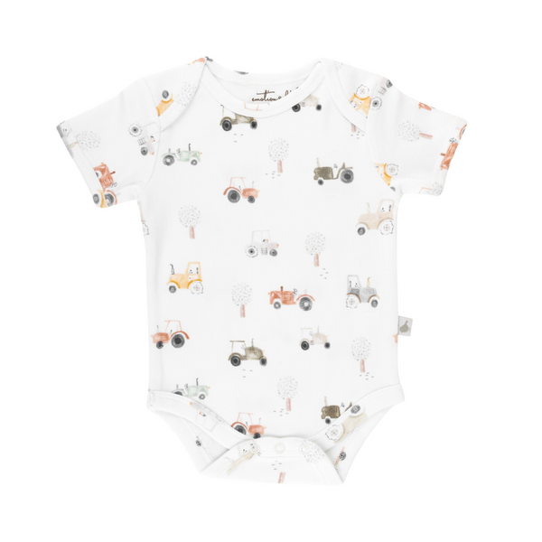 Tractor Organic Cotton Short Sleeve Bodysuit