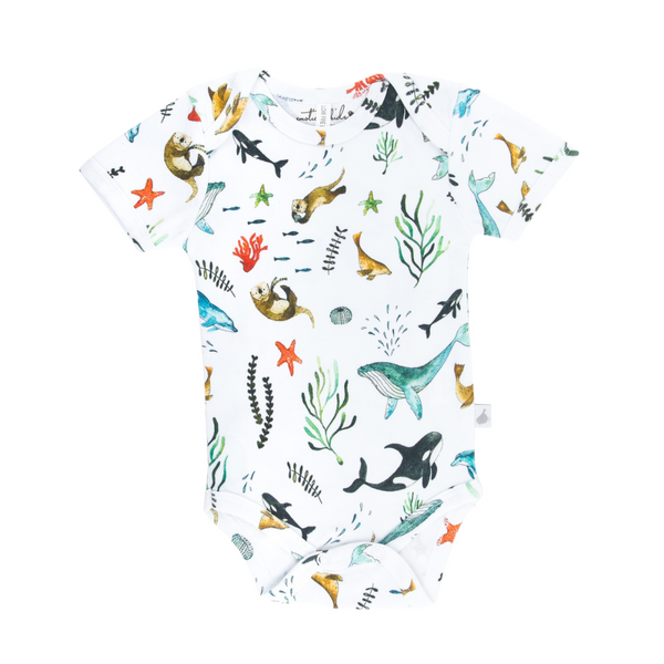 Under the Sea Organic Cotton Short Sleeve Bodysuit