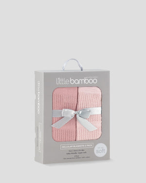 Little Bamboo Dusty Rose Baby Blankets for Year Round Comfort
