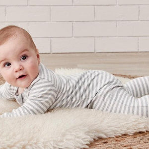 Pure Baby Penguin & Stripe Growsuit Pack - Baby Gifts Australia